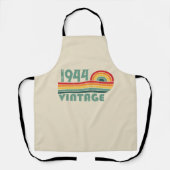 Gepersonaliseerde tachtig vintage 80ste verjaardag schort (Voorkant)