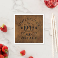 Gepersonaliseerde tachtig vintage 80ste verjaardag
