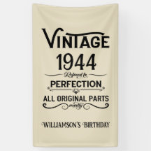 Gepersonaliseerde tachtig vintage 80ste verjaardag