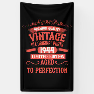 Gepersonaliseerde tachtig vintage 80ste verjaardag spandoek