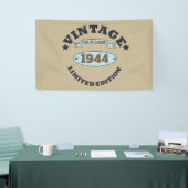 Gepersonaliseerde tachtig vintage 80ste verjaardag spandoek (Beurs)