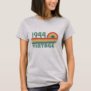 Gepersonaliseerde tachtig vintage 80ste verjaardag t-shirt