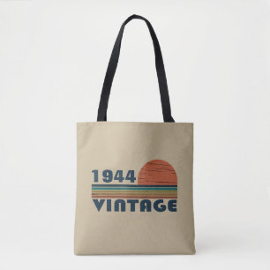 Gepersonaliseerde tachtig vintage 80ste verjaardag tote bag
