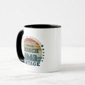 Gepersonaliseerde tachtigste vintage 80ste verjaar mok (Voorkant links)