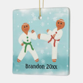 Gepersonaliseerde Taekwondo Karate Judo Martial Ar Keramisch Ornament (Links)