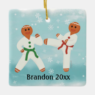 Gepersonaliseerde Taekwondo Karate Judo Martial Ar Keramisch Ornament