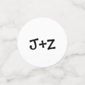 Gepersonaliseerde tafel Confetti (Kleine voorkant)