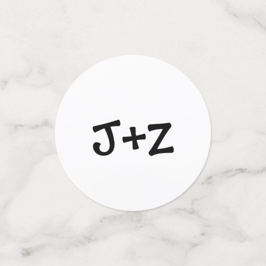 Gepersonaliseerde tafel Confetti (Kleine voorkant)