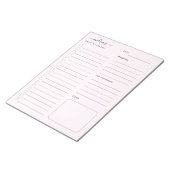 Gepersonaliseerde takenlijst Dagelijkse notities P Notitieblok (Schuin)