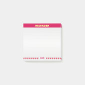 Gepersonaliseerde takenlijst op zilvergrijs & bord post-it® notes (Voorkant)