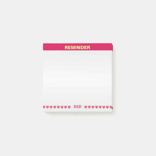 Gepersonaliseerde takenlijst op zilvergrijs & bord post-it® notes (Voorkant)