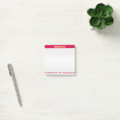 Gepersonaliseerde takenlijst op zilvergrijs & bord post-it® notes (Kantoor)