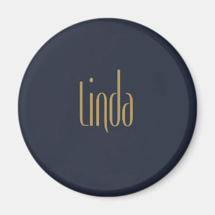 Gepersonaliseerde Tall Elegance Gold Linda Magneet