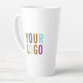Gepersonaliseerde Tall Latte Mok Custom Logo (Linkerhoek)