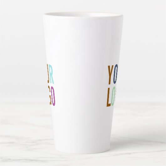 Gepersonaliseerde Tall Latte Mok Custom Logo (Voorkant)