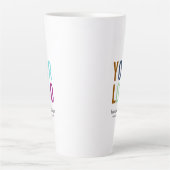 Gepersonaliseerde Tall Latte Mok Custom Logo (Voorkant)