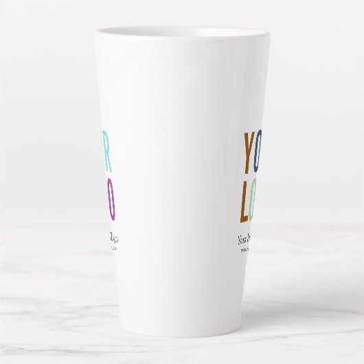 Gepersonaliseerde Tall Latte Mok Custom Logo (Voorkant)