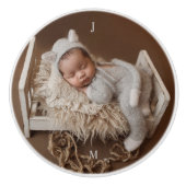 Gepersonaliseerde Tan Baby's Room Keramische Knop (Voorkant)