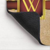 Gepersonaliseerde Tan Chamois Leather Print Muismat (Hoek)