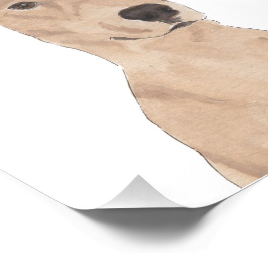 Gepersonaliseerde Tan German Pinscher Art Foto Afdruk (Hoek)