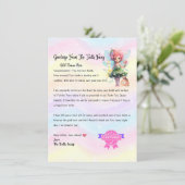 Gepersonaliseerde Tand Fairy Letter - Voor Kindere Kaart (Staand voorkant)