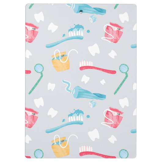 Gepersonaliseerde tandartspraktijk Tandheelkundige Klembord (Achterkant)