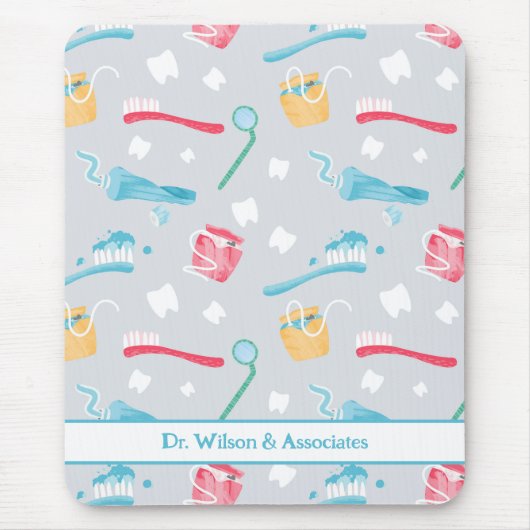 Gepersonaliseerde tandartspraktijk Tandheelkundige Muismat (Voorkant)