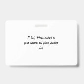 Gepersonaliseerde tandbenaming en functie (tand) badge (Back)