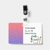 Gepersonaliseerde tandbenaming en functie (tand) badge (Front with Clip)