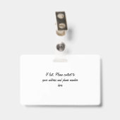 Gepersonaliseerde tandbenaming en functie (tand) badge (Back with Clip)