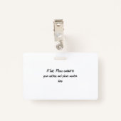 Gepersonaliseerde tandbenaming en functie (tand) badge (Achterkant met clip)