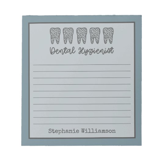 Gepersonaliseerde tandheelkundige apotheker | RDH  Notitieblok (Voorkant)