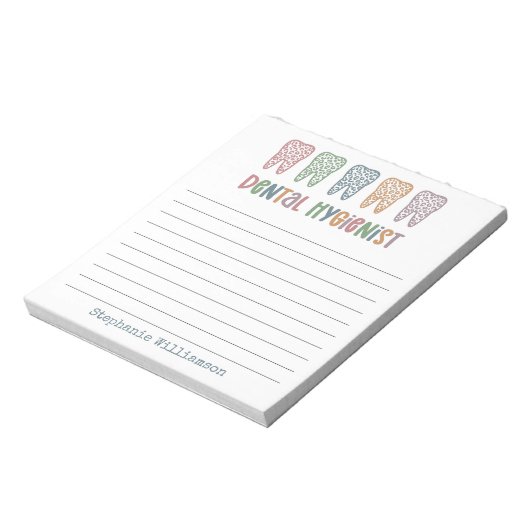 Gepersonaliseerde tandheelkundige apotheker | RDH  Notitieblok (Linkerzijde)