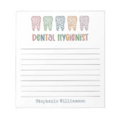 Gepersonaliseerde tandheelkundige apotheker | RDH  Notitieblok (Voorkant)