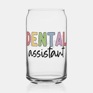 Gepersonaliseerde Tandheelkundige Assistent Gift Blikvorm Glas