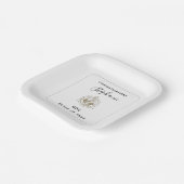 Gepersonaliseerde tandheelkundige school Caduceus  Papieren Bordje (Gebogen)