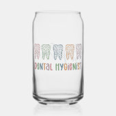 Gepersonaliseerde Tandhygiëniste Leopard Print tan Blikvorm Glas (Voorkant)