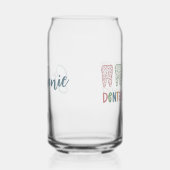 Gepersonaliseerde Tandhygiëniste Leopard Print tan Blikvorm Glas (Rechts)