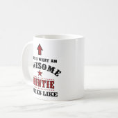 Gepersonaliseerde tante cadeau koffiemok (Voorkant links)