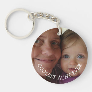 Gepersonaliseerde Tante en Nichtje of Neefje Fotoc Sleutelhanger