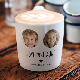 Gepersonaliseerde Tante Gift | Aangepast gezicht Espresso Kop
