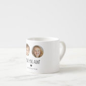 Gepersonaliseerde Tante Gift | Aangepast gezicht Espresso Kop (Voorkant rechts)