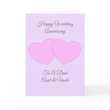 Gepersonaliseerde tante Oom Wedding Jubileum