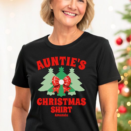 Gepersonaliseerde Tante's Christmas Shirt