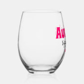 Gepersonaliseerde tante's Sippy Cup Wijnglas Zonder Voet (Rechts)