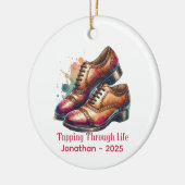 Gepersonaliseerde Tap Dance Ornament, aangepaste T Keramisch Ornament (Links)