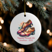 Gepersonaliseerde Tap Dance Ornament, aangepaste T Keramisch Ornament