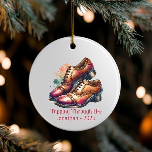 Gepersonaliseerde Tap Dance Ornament, aangepaste T Keramisch Ornament