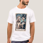 Gepersonaliseerde Tarot Theme Wedding Passen getro T-shirt<br><div class="desc">Gepersonaliseerde skelet bruid en bruidegom tarot thema T shirt gepersonaliseerd met uw namen. Het brengt humor bij de uitdrukking "tot de dood ons scheidt".</div>