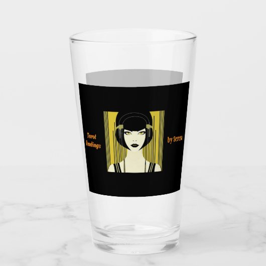 Gepersonaliseerde Tarot Tumbler Art Deco Flapper M (Voorkant)